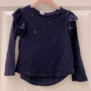 Baby Gap - Flutter Sleeve Soft Top - Size 2T